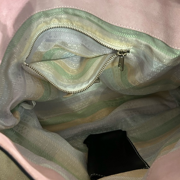 Tess Loriani, Milano New Leather & Suede Shoulder Handbag Cool Silver Hardware - Picture 11 of 16